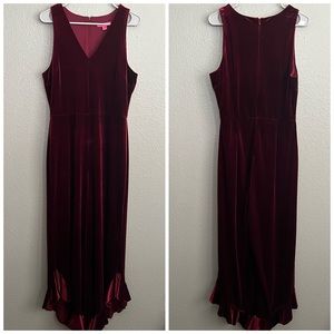Betsey Johnson Red Velvet Jumpsuit